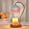 Retro Petal Candle Warmer Lamp Dimmable Wax Melt Fragrance Warmer With Candle Tray 7