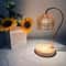 Retro Petal Candle Warmer Lamp Dimmable Wax Melt Fragrance Warmer With Candle Tray 8