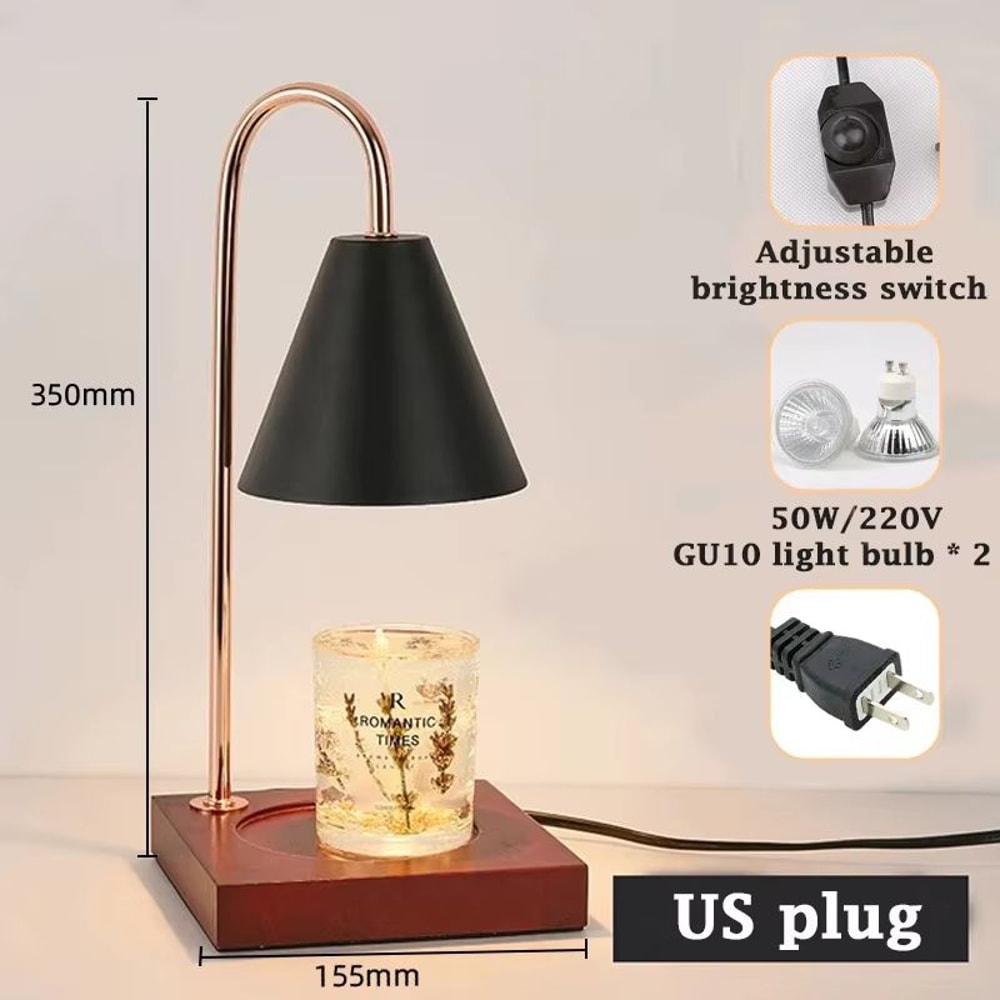 Dimmable Candle Warmer Lamp With Timer Electric Wax Melt Fragrance Warmer Lamp For Bedroom Decor 7