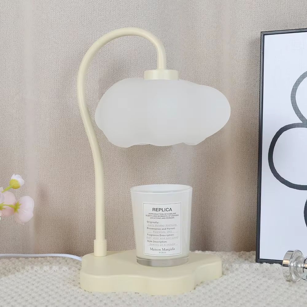 Cloud Candle Warmer Lamp With Timer Dimmable Aromatherapy Wax Melt Lamp Night Light Decor 0