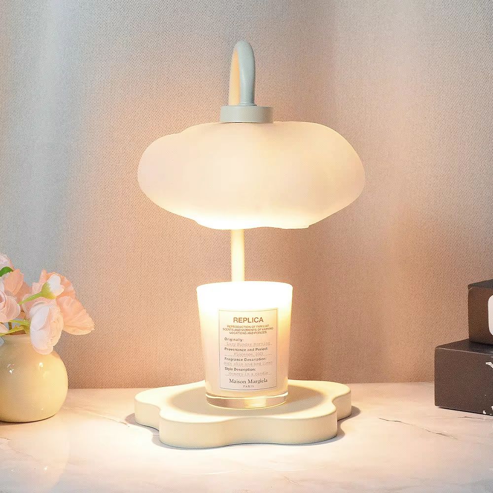 Cloud Candle Warmer Lamp With Timer Dimmable Aromatherapy Wax Melt Lamp Night Light Decor 1