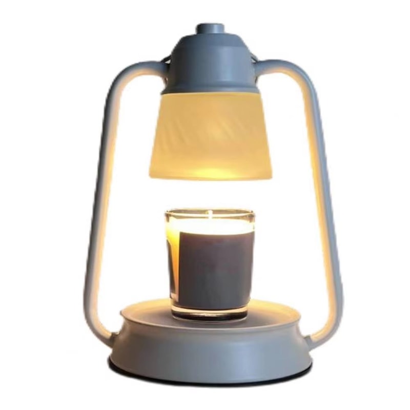 Elegant Candle Warmer Lantern Lamp Dimmable Wax Melt Candle Warmer With Timer 2