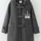 Winter Navy Collar Preppy Style Wool Coat For Women Elegant Long Womens Winter Peacoat 0