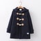 Winter Navy Collar Preppy Style Wool Coat For Women Elegant Long Womens Winter Peacoat 18