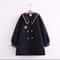 Winter Navy Collar Preppy Style Wool Coat For Women Elegant Long Womens Winter Peacoat 6
