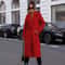 Elegant Womens Trench Coat MidLong Winter Pea Coat With Notched Lapel And Pockets 1