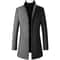 Oversized Mens Wool Pea Coat Classic Mens Wool Overcoat Business Casual Winter Jacket 4XL 9
