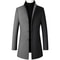 Oversized Mens Wool Pea Coat Classic Mens Wool Overcoat Business Casual Winter Jacket 4XL 9