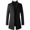 Oversized Mens Wool Pea Coat Classic Mens Wool Overcoat Business Casual Winter Jacket 4XL 2