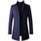 Oversized Mens Wool Pea Coat Classic Mens Wool Overcoat Business Casual Winter Jacket 4XL 8