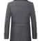 Classic Double Collar Mens Pea Coat Elegant Mens Woolen Trench Coat Winter Overcoat 1