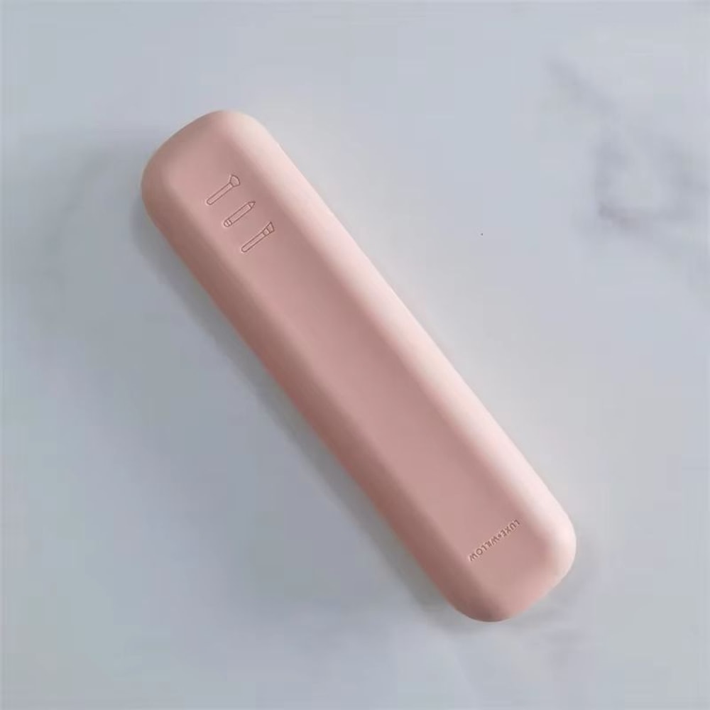 Portable Silicone Makeup Brush Holder Waterproof Travel Makeup Brush Case With Sponge Storage 8