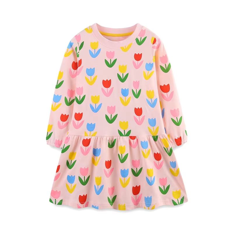 Jumping Meters Princess Girls Dress Bag Print Party Toddler Princess Dress Autumn Winter Girls Part 8
