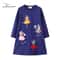 Jumping Meters Princess Girls Dress Long Sleeve Toddler Party Dress Animal Applique Polka Dot Kids 0