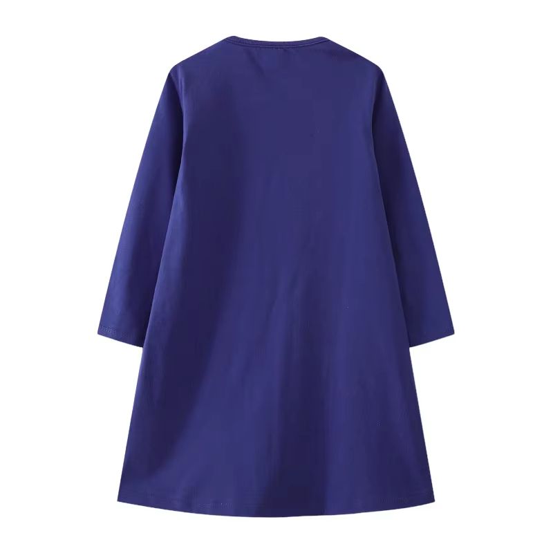 Jumping Meters Princess Girls Dress Long Sleeve Toddler Party Dress Animal Applique Polka Dot Kids 1