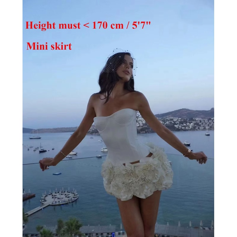 Mingmingxi Strapless Red Cocktail Dress Lace Up Back Luxury Red Mini Dress Elegant Women Party Mini 5