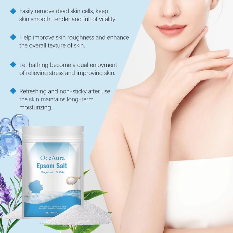 Spa Exfoliating Bath Salt Scrub Moisturizing Dead Skin Removal Body Scrub Soothing Salt Body Wash S 5