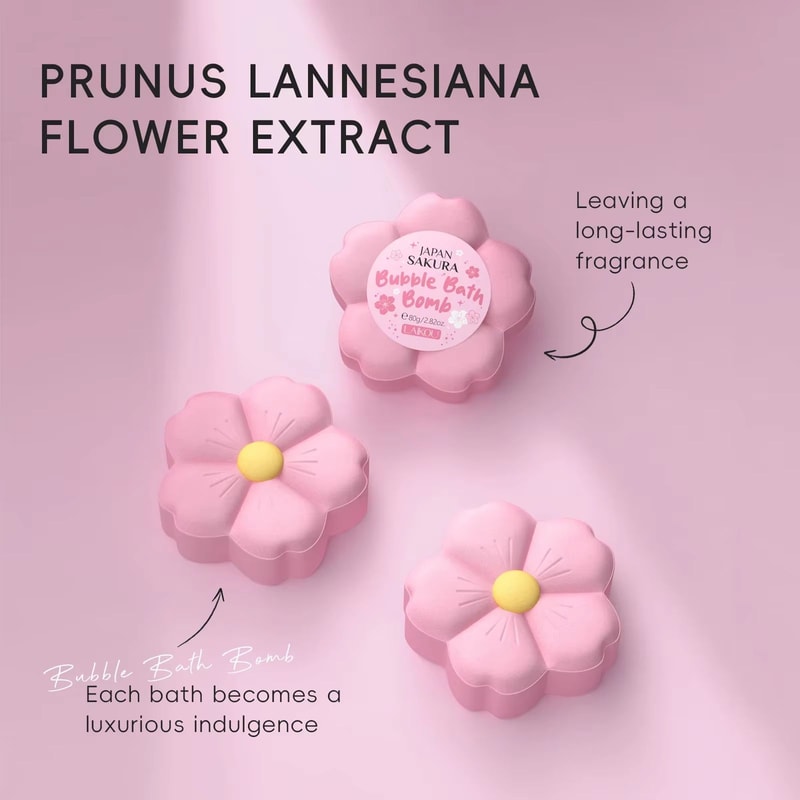 LAIKOU Aromatherapy Bath Bomb Spa Exfoliating Bath Salt Ball Moisturizing Bubble Bath Bomb 4