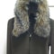 Military Green Oversized Fur Collar Jacket With Hooded Zip Knit Sweater Coat For Women 3