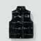 Unisex Shiny Puffer Vest With Stand Collar Lightweight Winter Padded Vest 1