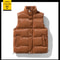 Unisex Shiny Puffer Vest With Stand Collar Lightweight Winter Padded Vest 6