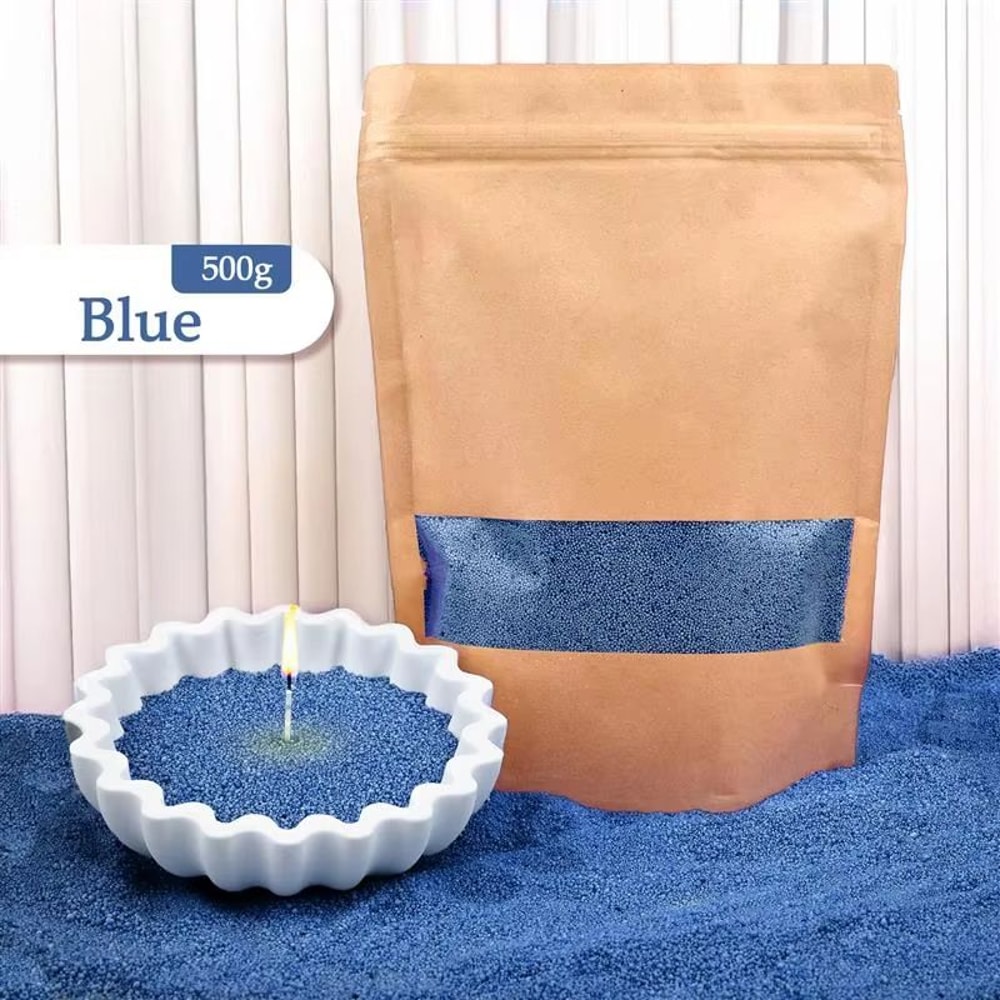 Creative DIY Candle Sand Wax Colorful Pearl Granules For Handmade Candle Crafts 11