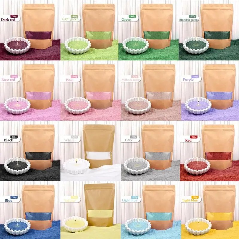 Creative DIY Candle Sand Wax Colorful Pearl Granules For Handmade Candle Crafts 1
