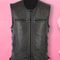 Mens Genuine Leather Biker Vest With Multi Pocket Design And Zipper Sleeveless Jacket 3