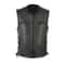 Mens Genuine Leather Biker Vest With Multi Pocket Design And Zipper Sleeveless Jacket 5
