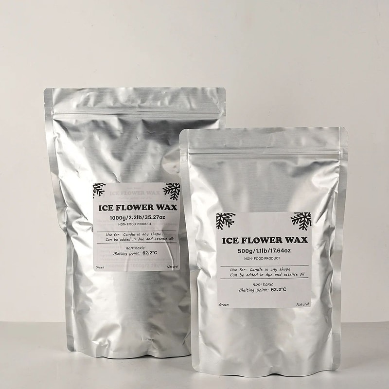 White Sand Wax For Candle Making Ice Flower Pearl Granules DIY Scented Candle Craft Material 1