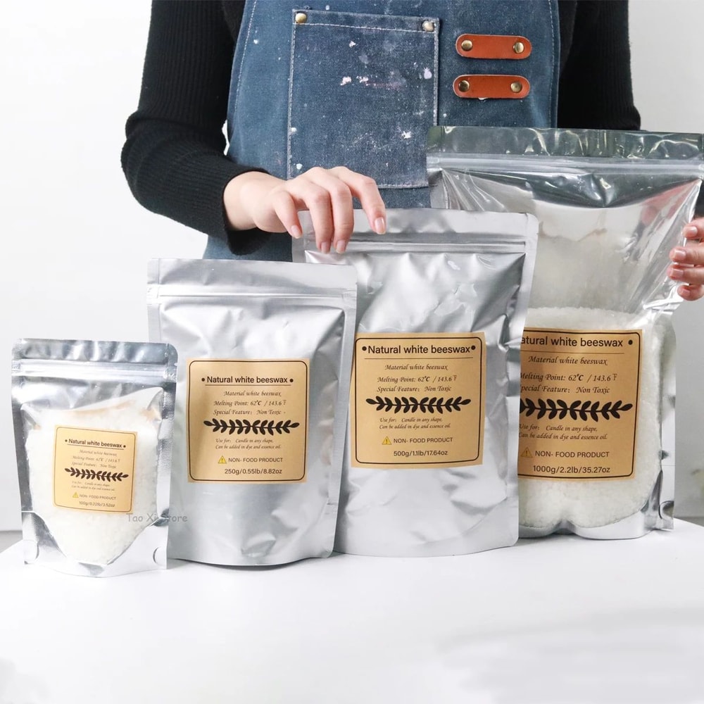 Pure Beeswax Granules For Candle Making Natural White Beeswax DIY Craft Lip Balm Material 5