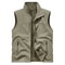 Mens Fleece Tactical Vest Warm Outdoor Hunting Fishing Vest Multi Pocket Military Waistcoat 9
