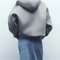 Womens Oversized Zip Hoodie Casual Hooded Sweatshirt Jacket Loose Streetwear Sports Top 3