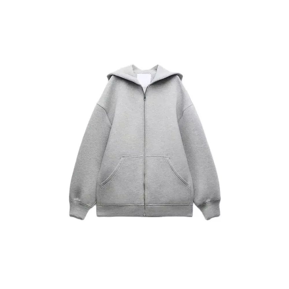 Womens Oversized Zip Hoodie Casual Hooded Sweatshirt Jacket Loose Streetwear Sports Top 5