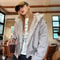 Womens Y2K Fur Collar Jacket Oversized Velvet Hooded Streetwear Coat 2