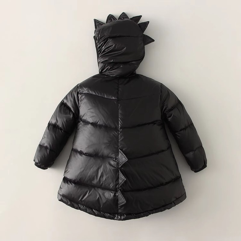 DinoGuard Kids Dinosaur Winter Coat Hooded Windproof Kids Parka Jacket Thick Warm Toddler Dinosaur 9