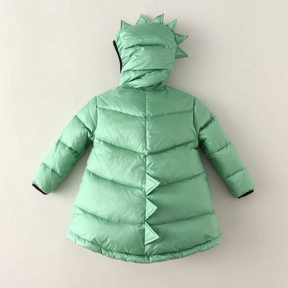 DinoGuard Kids Dinosaur Winter Coat Hooded Windproof Kids Parka Jacket Thick Warm Toddler Dinosaur 6