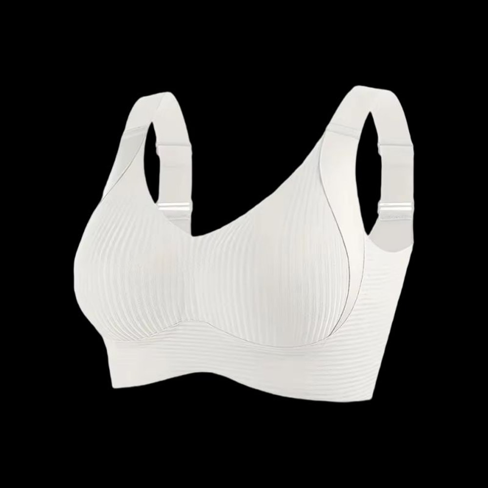 LiftEase Plus Size Wireless Bra Seamless Breathable Anti Sagging Bra With Wide Straps Comfort Suppo 5