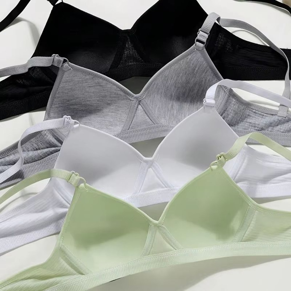 FallSweet Comfort VNeck Wireless Bra For Women Seamless Teen Girls Bra Soft Support Seamless Comfor 2