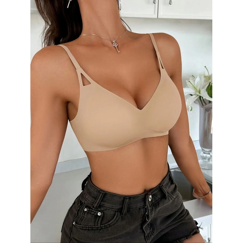 AirEase Everyday Wireless Bra Breathable Elastic Seamless Comfort Bra Soft Support Daily Travel Bra 6