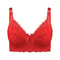 Plus Size Wireless Lace Bra Full Coverage Thin Cup Adjustable Bra Soft Comfort Bra For B C D Cups 13