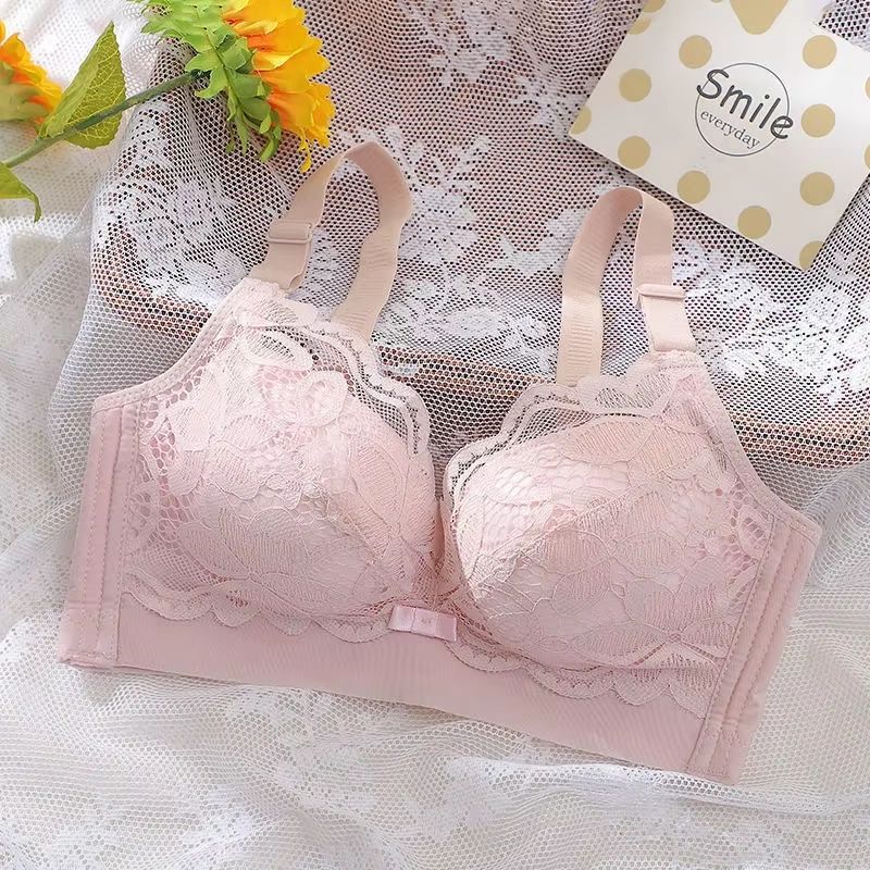 Extra Thick Push Up Bra For Small Chest Wireless Thick Padded Bra Gathered Wireless Push Up Bra 9