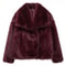 Elegant Faux Fur Coat Women Fluffy Winter Faux Fur Jacket Long Sleeve Lapel Fluffy Fur Coat 9