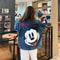 Korean Style Mickey Mouse Denim Jacket Loose Fit Printed Denim Jacket Women Casual Oversized Denim 1