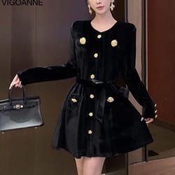 vigoanne black velvet bodycon dress long sleeve velvet party dress sexy short evening dress