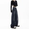 Retro Wide Leg High Waisted Jeans Vintage Loose Fit Streetwear Jeans Floor Length Wide Leg Denim Pa 2