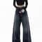 Retro Wide Leg High Waisted Jeans Vintage Loose Fit Streetwear Jeans Floor Length Wide Leg Denim Pa 3