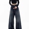 Retro Wide Leg High Waisted Jeans Vintage Loose Fit Streetwear Jeans Floor Length Wide Leg Denim Pa 3