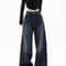 Retro Wide Leg High Waisted Jeans Vintage Loose Fit Streetwear Jeans Floor Length Wide Leg Denim Pa 5