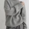 Elegant Cashmere Turtleneck Sweater Women Loose Fit Pure Wool Knit Pullover Warm Winter Turtleneck 2